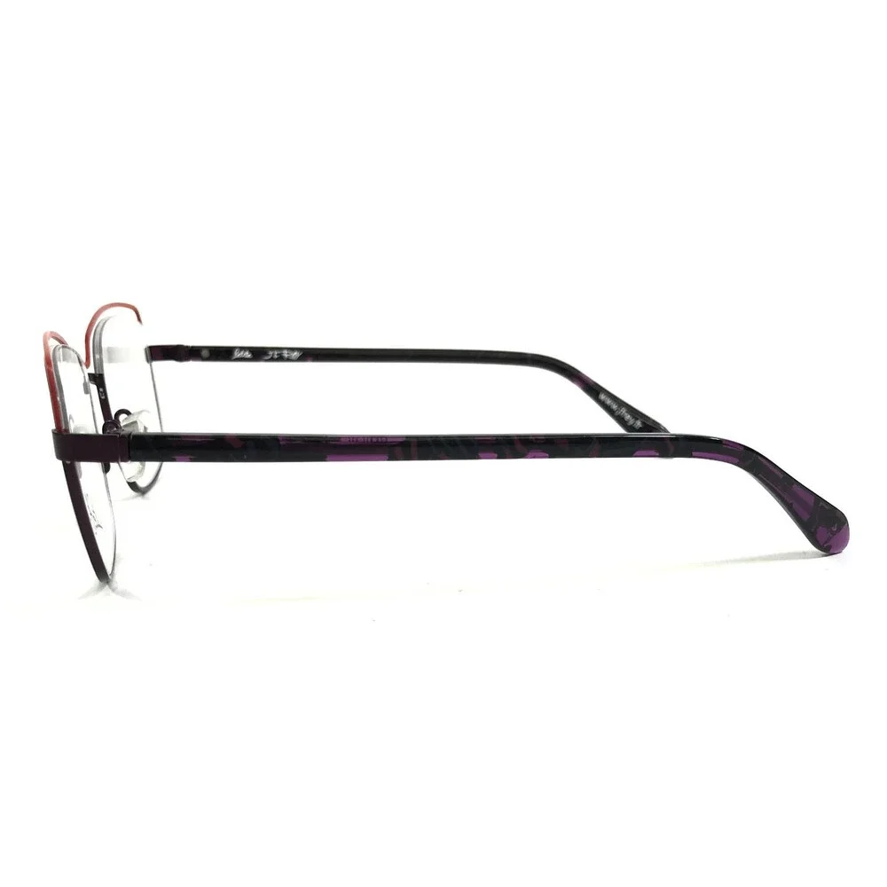 J.F. Rey Petite Eyeglasses Frames PM070 8575 Matte Purple Orange 47-18-140